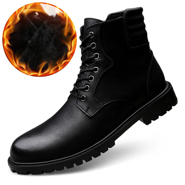 Leather Non-slip Combat Boots High-top Large Size Desert Boots