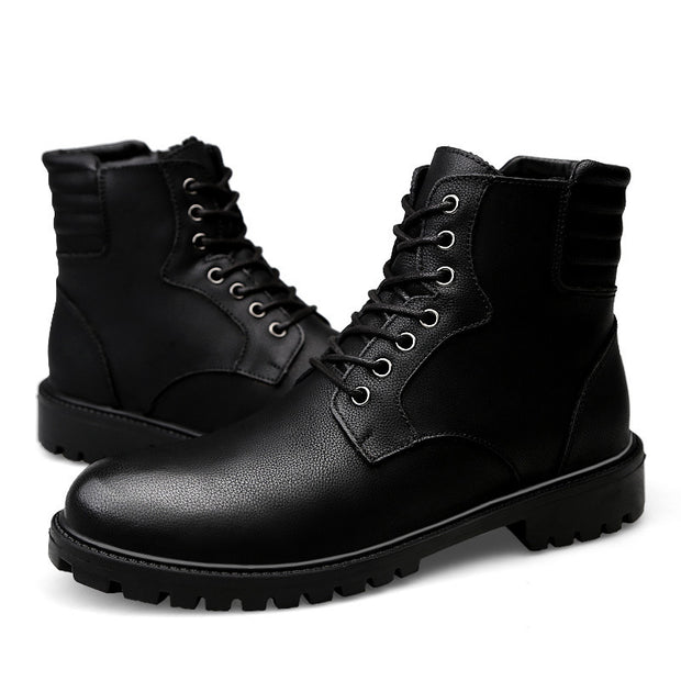 Leather Non-slip Combat Boots High-top Large Size Desert Boots