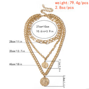 Multilayered Chunky Chain Necklace