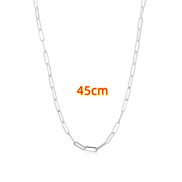 Clip Thick Chain Necklace Unisex Necklace Clavicle Chain