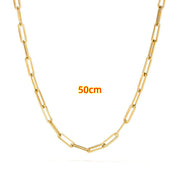 Clip Thick Chain Necklace Unisex Necklace Clavicle Chain