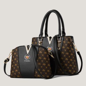 CDL Luxury Leather Women Tote Handbag Set