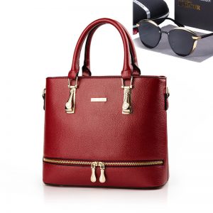 MCB Vintage Leather Handbag With Free Polarized Glasses Gift
