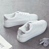 Fashion Shoes Women’s Vulcanize Shoes Spring New Casual Classic Solid Color PU Leather Shoes Women Casual White Shoes Sneakers