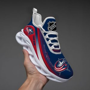 VS8 Columbus Blue Jackets Custom Name Designed Max Soul Sneakers