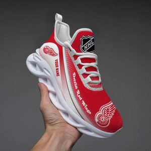 VS8 Detroit Red Wings Custom Name Designed Max Soul Sneakers