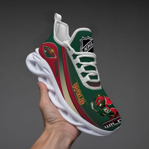 VS8 Minnesota Wild Custom Name Designed Max Soul Sneakers