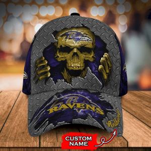 VS1 BLRAV Skull Custom Name Universal Fit Unisex Classic Cap