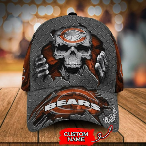 VS1 CHBR Skull Custom Name Universal Fit Unisex Classic Cap