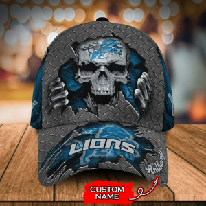 VS1 DTLN Skull Custom Name Universal Fit Unisex Classic Cap