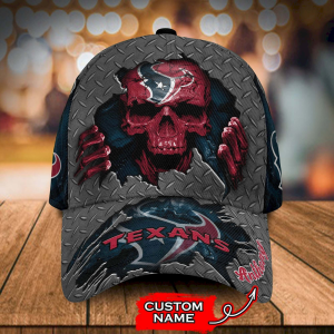 VS1 HSTX Skull Custom Name Universal Fit Unisex Classic Cap