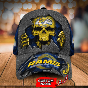 VS1 LARM Skull Custom Name Universal Fit Unisex Classic Cap