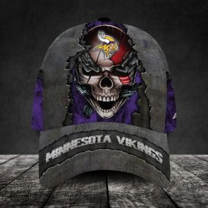 VS2 MNVK Skull Custom Name Universal Fit Unisex Classic Cap