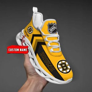 VS3 Boston Bruins Custom Name Designed Max Soul Sneakers