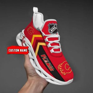 VS3 Calgary Flames Custom Name Max Soul Sneakers