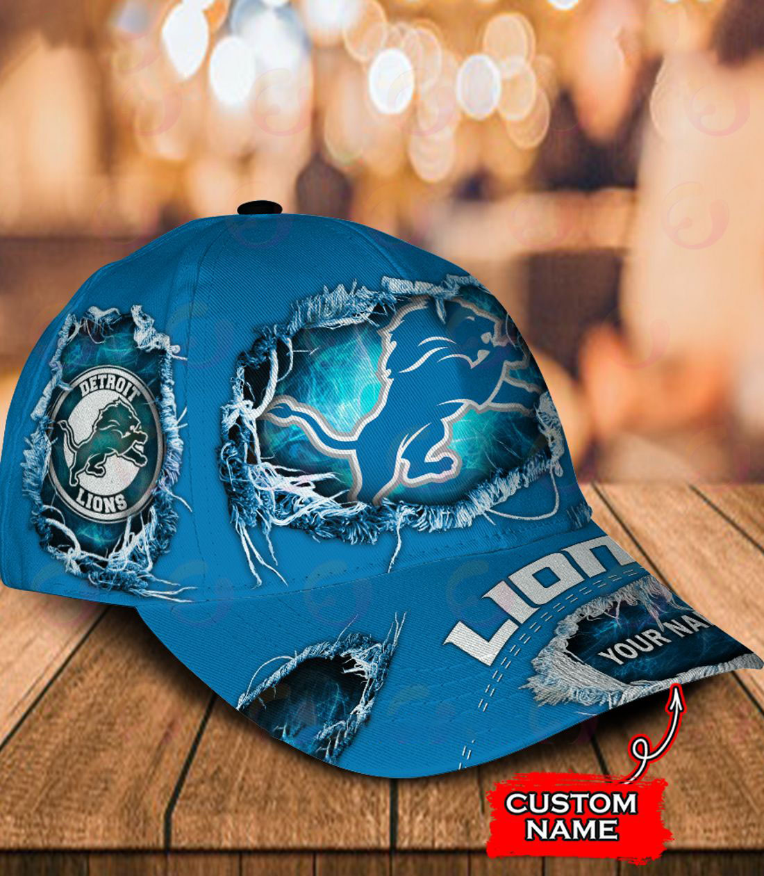 NFL Detroit Lions Cap Custom Name