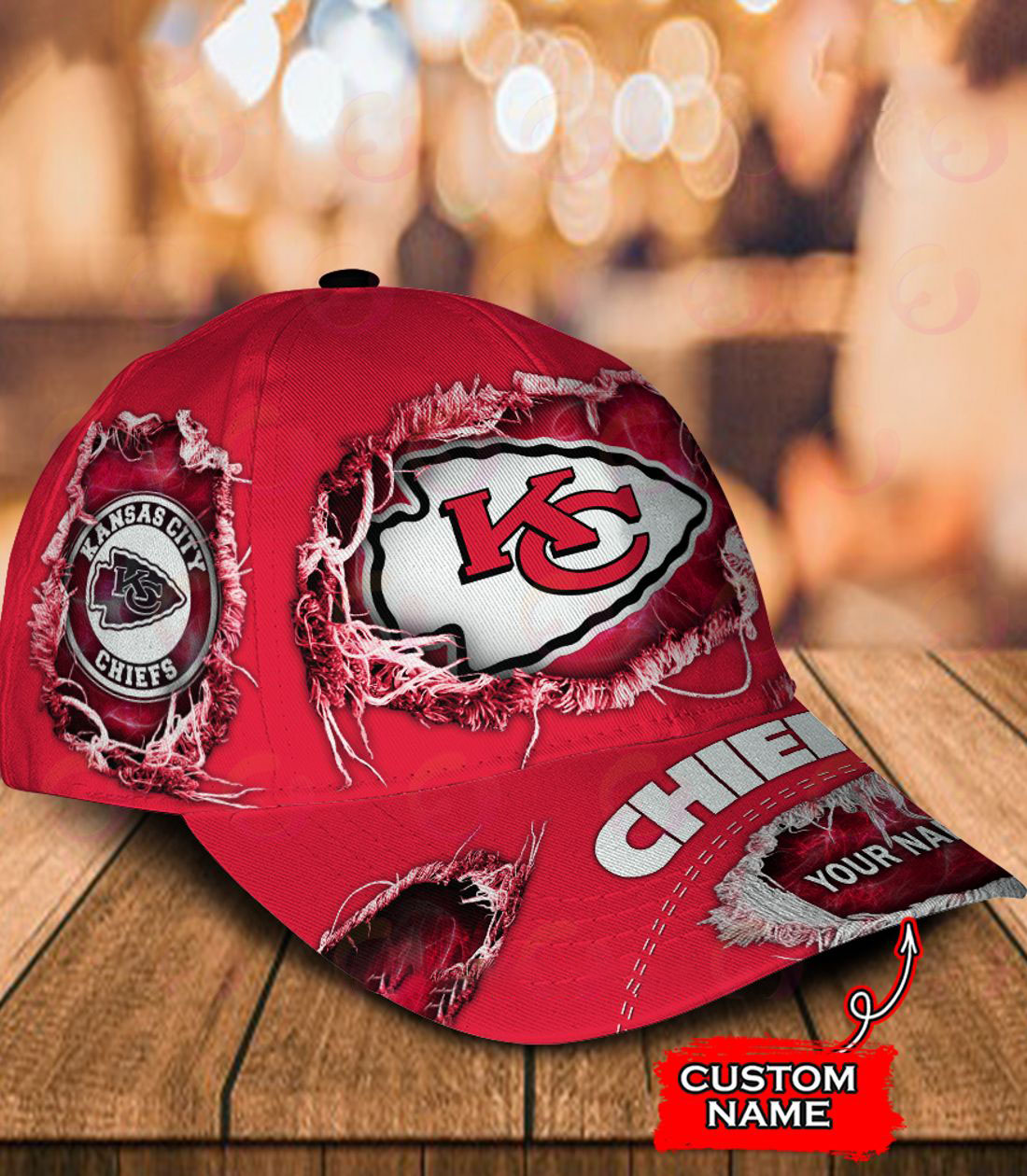 NFL Kansas City Chiefs Cap Custom Name