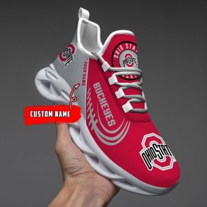 VS6 Ohio State Buckeyes Custom Name Max Soul Sneakers