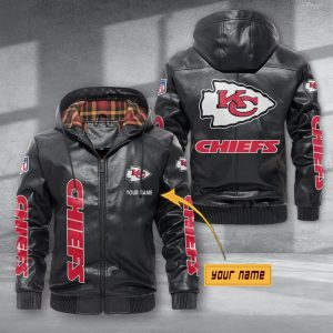VS04 KCCH Custom Name Designed Casual Winter Leather Jacket