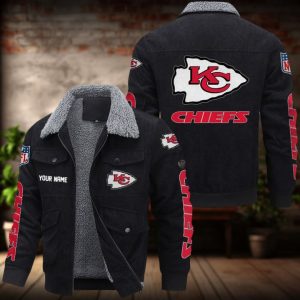 VS04 KCCH Custom Name Casual Winter Corduroy Jacket