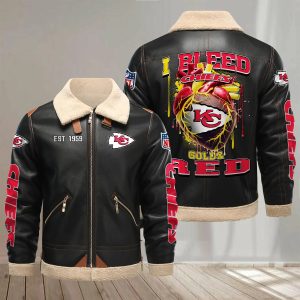 VS22 KCCH Designed Casual Winter Leather Jacket