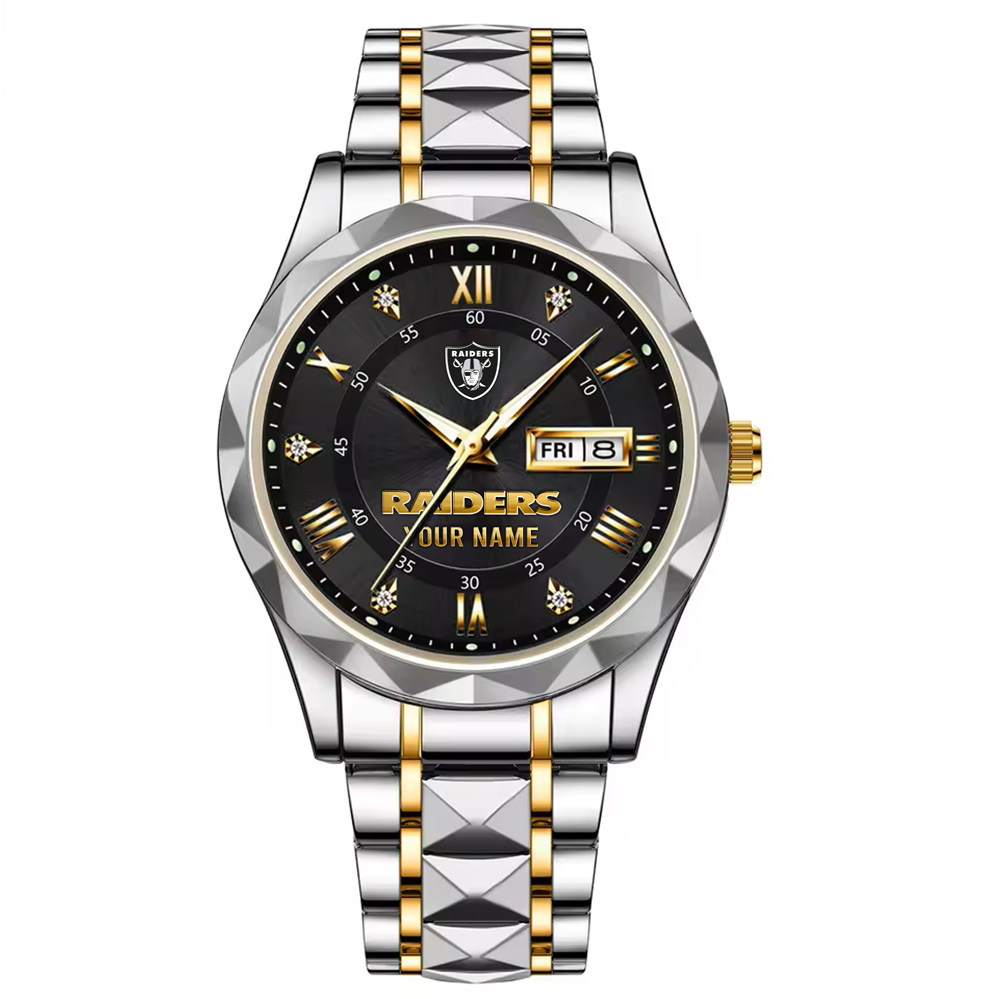Gold Silver Black-