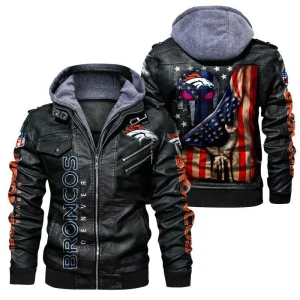 VS04 DNBR Designed Casual Winter Leather Jacket