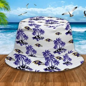 VS01 BLRAV Unisex Summer Casual Hawaiian Bucket Hat