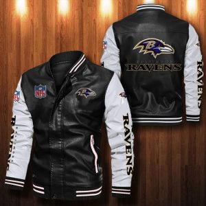 VS1 BLRAV Designed Casual Winter Leather Bomber Jacket