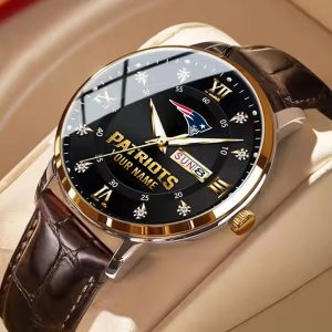 VS87A NEPT Custom Name Casual Leather Band Watch