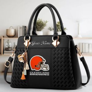 VS05 CLBR Custom Name Classic Leather Handbag