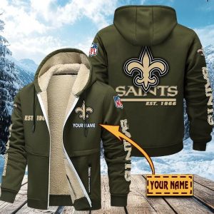 VS01 NOST Custom Name Unisex Fleece Zip Hoodie