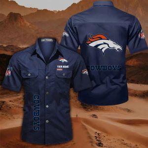 VS01 DNBR Custom Name Military Cargo Cotton Shirts