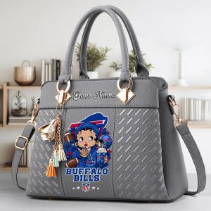 VS03 BFBL Custom Name Classic Leather Handbag