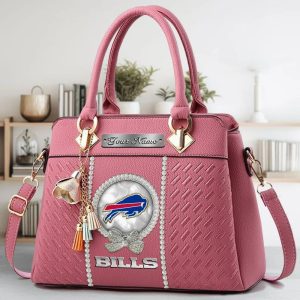 VS04 BFBL Custom Name Classic Leather Handbag