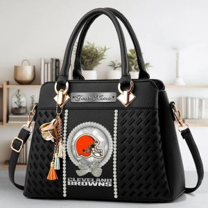 VS04 CLBR Custom Name Classic Leather Handbag