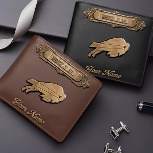 VS02 BFBL Custom Name Casual Leather Wallet