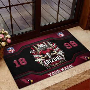 VS02 AZCRD Custom Name Welcome Personalized Doormat