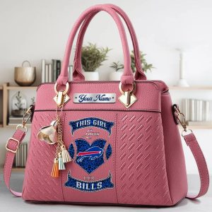 VS02 BFBL Custom Name Classic Leather Handbag