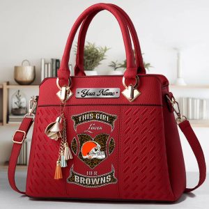 VS02 CLBR Custom Name Classic Leather Handbag