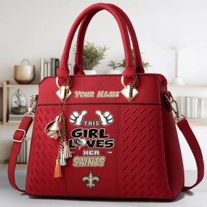 VS01 NOST Custom Name Classic Leather Handbag
