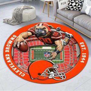 VS01 CLBR Welcome Personalized Round Rug