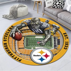 VS01 PTSTL Welcome Personalized Round Rug