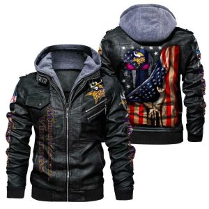 VS02 MNVK Designed Casual Winter Leather Jacket