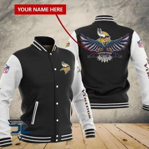 VS01 MNVK Custom Name Casual Baseball Jacket