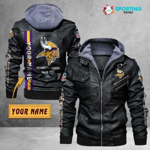 VS07 MNVK Custom Name Designed Casual Winter Leather Jacket
