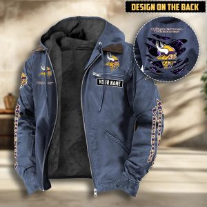MNVK Custom Name Cotton Hoodie Jacket