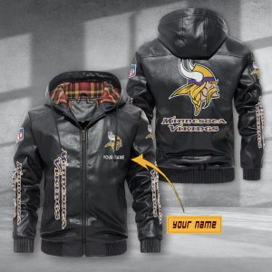 VS06 MNVK Custom Name Designed Casual Winter Leather Jacket