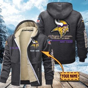 VS01 MNVK Custom Name Unisex Fleece Zip Hoodie