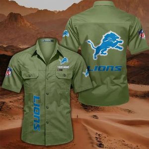 VS01 DTLN Custom Name Military Cargo Cotton Shirts